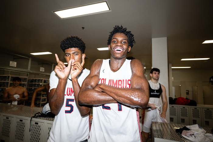 Columbus Harvard Westlake boys basketball Les Schwab Invitational December 30 2023 Naji Saker 2 -Southridge Harvard Westlake boys basketball Les Schwab Invitational postgame December 2023 Naji Saker-458